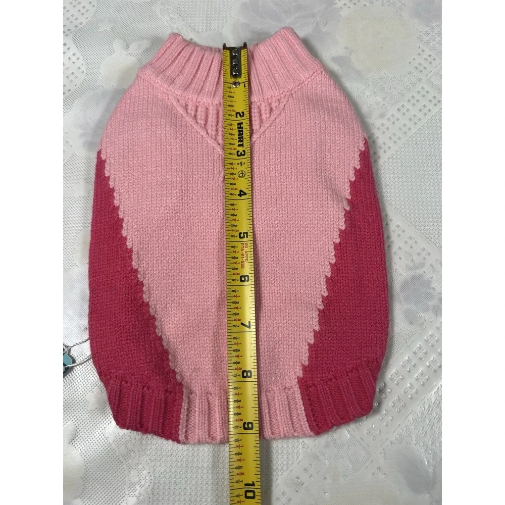 Dog Sweater ON THE ROLL  Apparel for Dogs Pink Hoodie Size XS Pink 1.5-6 Lb